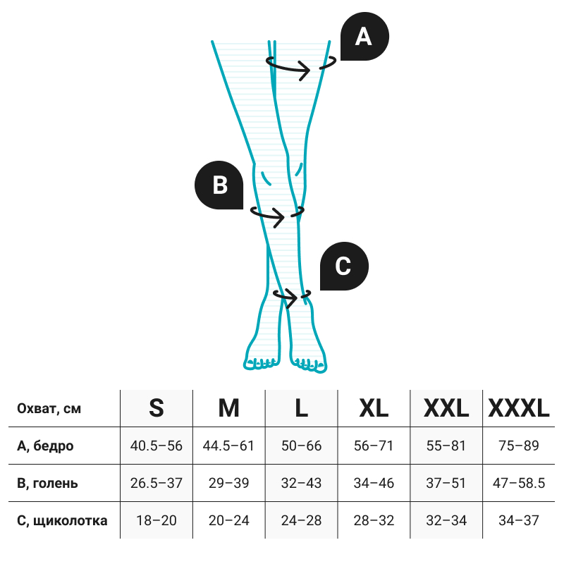 Компрессионные колготки 2С316 VENOTEKS, 2 класс купить в OrtoMir24