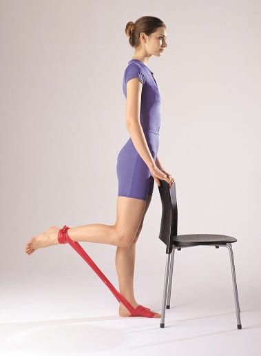 Гимнастическая лента 8004 OPPO Medical синяя, для растяжения или укрепления мышц, длина 1,5м купить в OrtoMir24